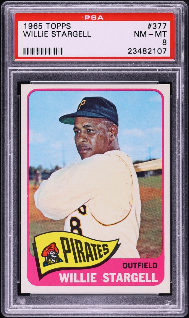 1965 Topps Willie Stargell #377 PSA 8 NM-MT
