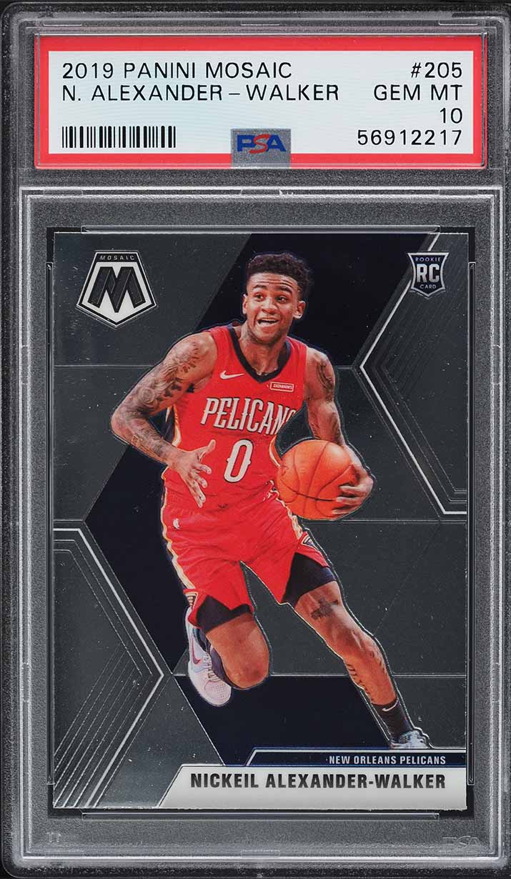 2019 Panini Mosaic Nickeil Alexander-Walker ROOKIE #205 PSA 10 GEM MINT