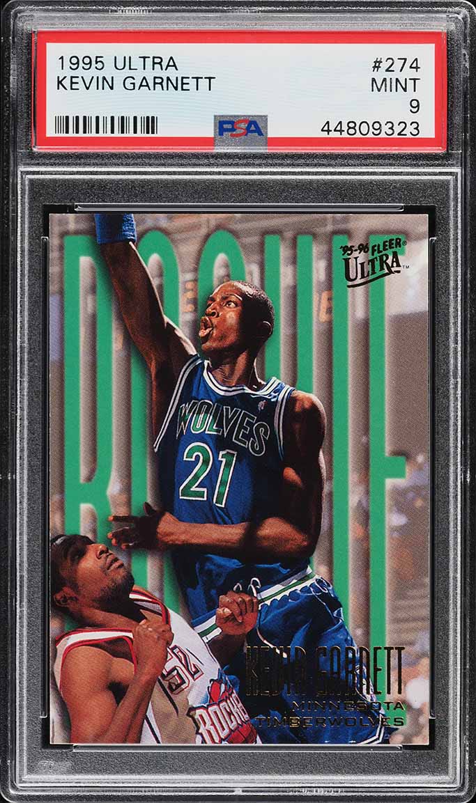 1995 Ultra Basketball Kevin Garnett ROOKIE #274 PSA 9 MINT