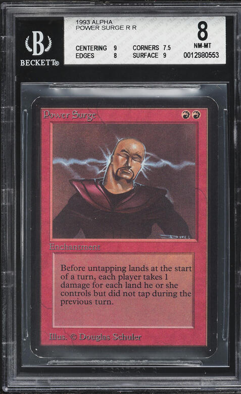 1993 Magic The Gathering MTG Alpha Mox Ruby PSA 10 GEM MINT on