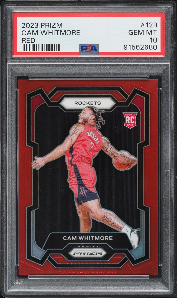 2023 Panini Prizm Red Cam Whitmore ROOKIE /299 #129 PSA 10 GEM MINT