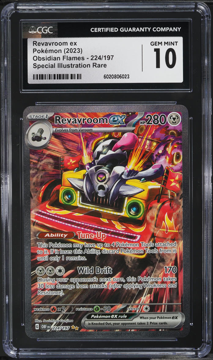 2023 Pokemon SV Obsidian Flames Special Illustration Rare Revavroom ex CGC 10