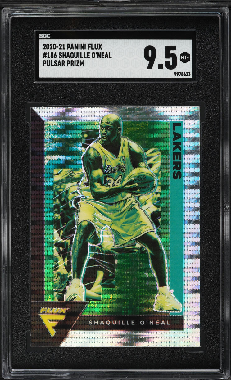 2020 Panini Flux Pulsar Prizm Shaquille O'Neal #186 SGC 9.5 MINT+