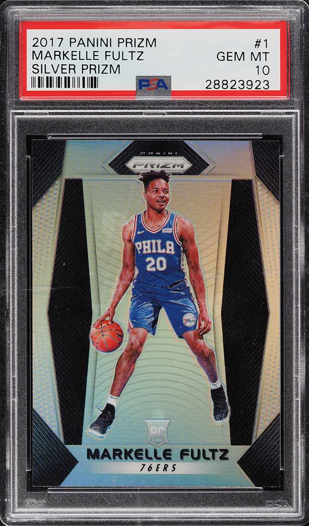 2017 Panini Prizm Silver Markelle Fultz ROOKIE #1 PSA 10 GEM MINT