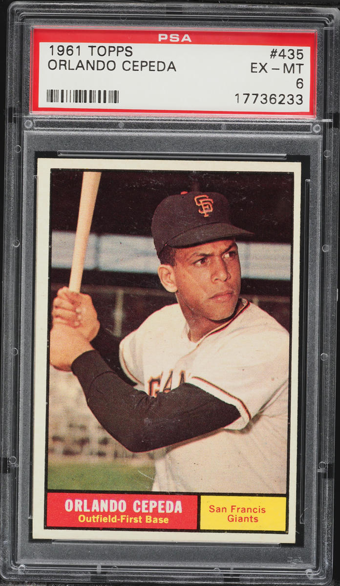 1961 Topps Orlando Cepeda #435 PSA 6 EXMT