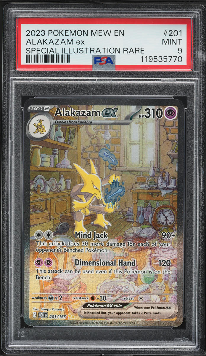 2023 Pokemon Scarlet & Violet 151 SIR Alakazam ex #201 PSA 9 MINT