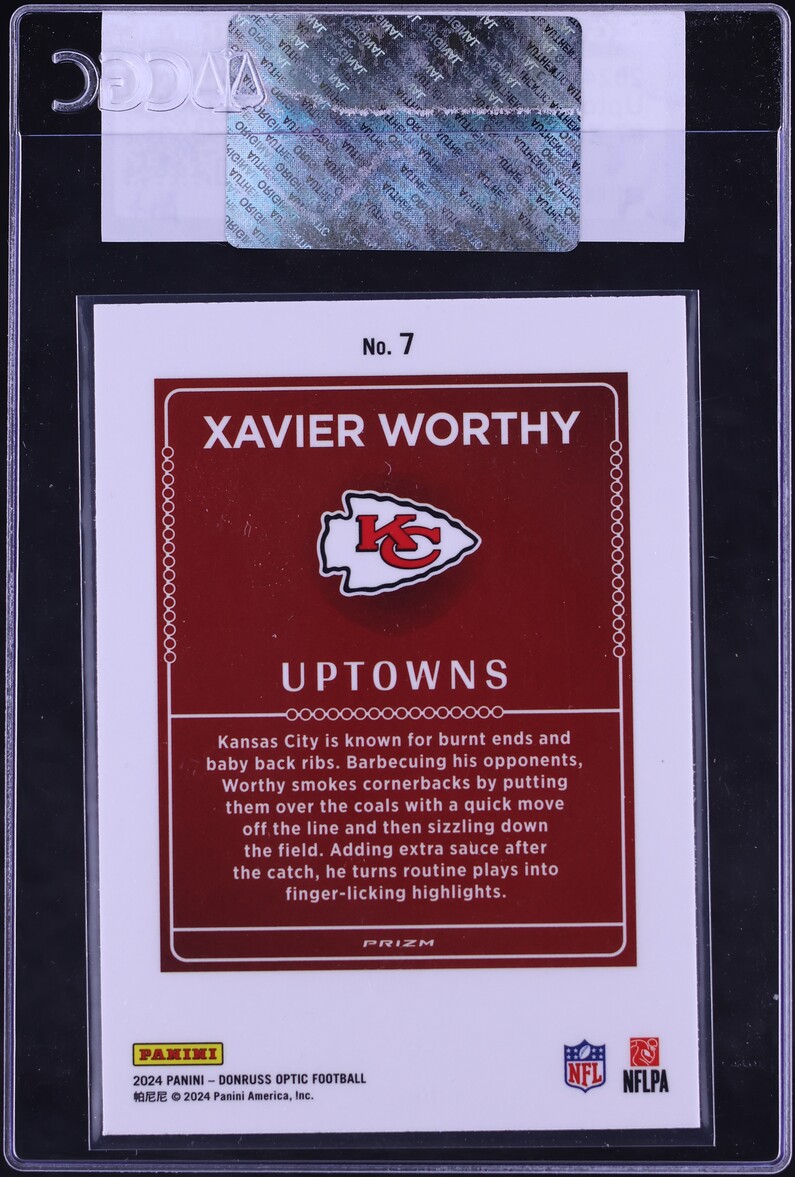 2024 Donruss Optic Uptowns Xavier Worthy ROOKIE #7 CGC AUTH