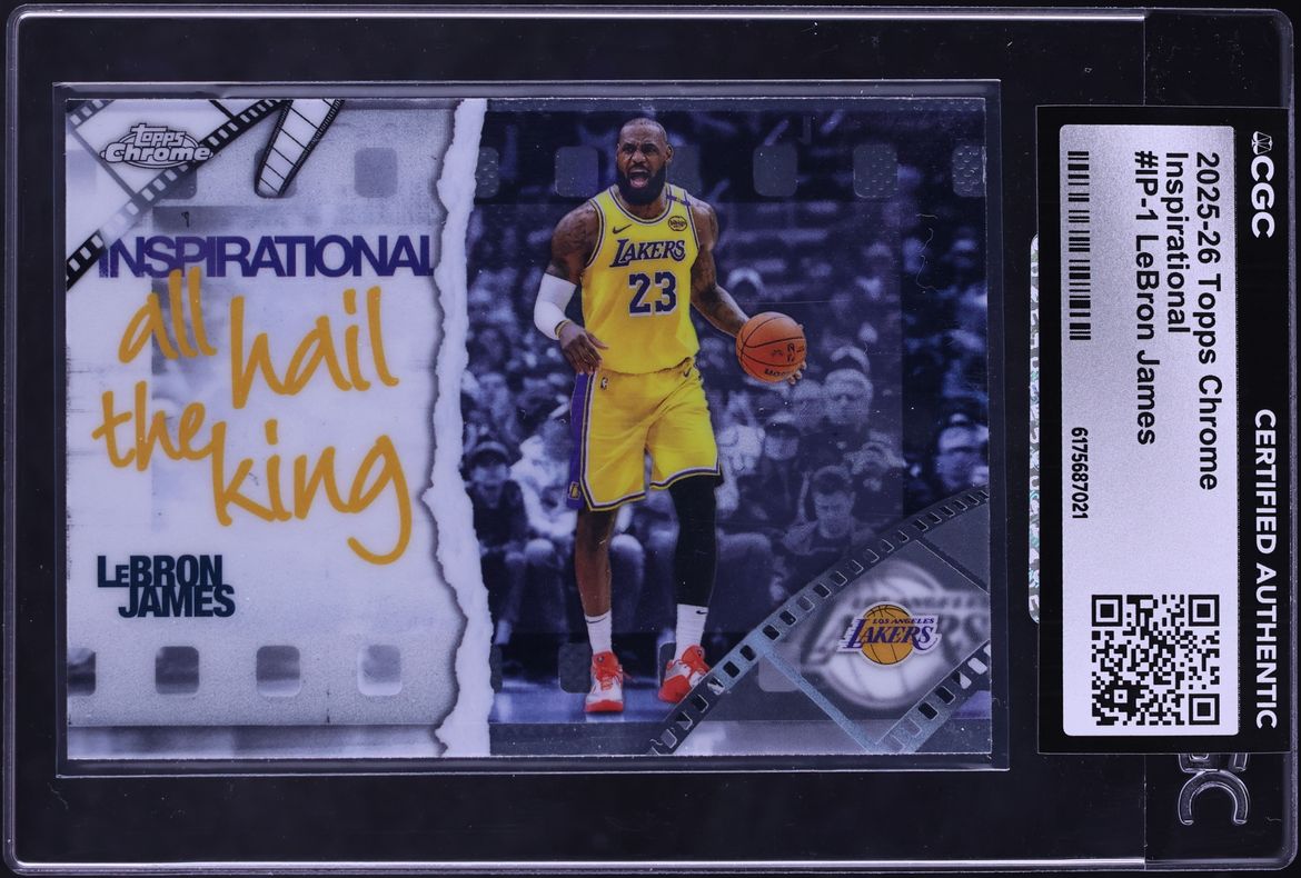 2025 Topps Chrome Inspirational LeBron James #IP-1 CGC AUTH