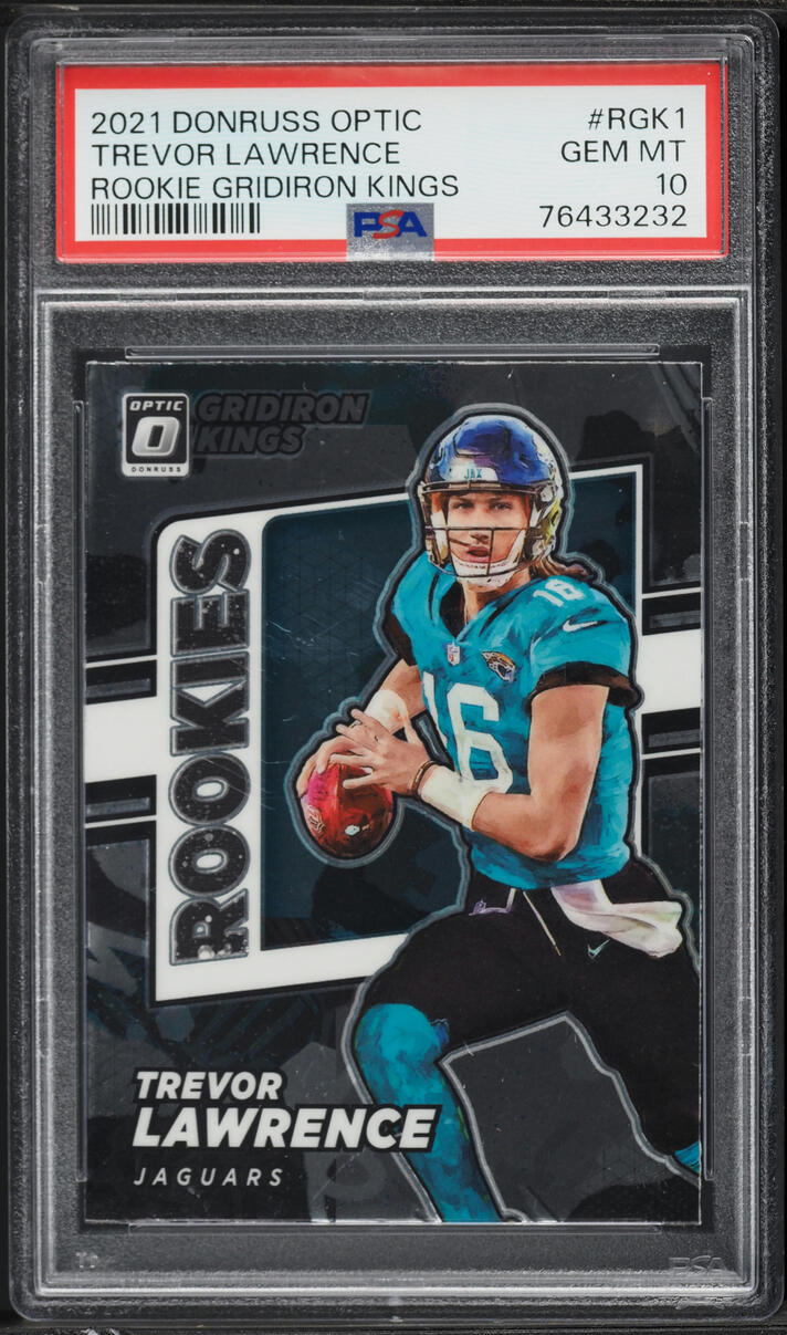 2021 Donruss Optic Gridiron Kings Trevor Lawrence ROOKIE #RGK-1 PSA 10 GEM MINT