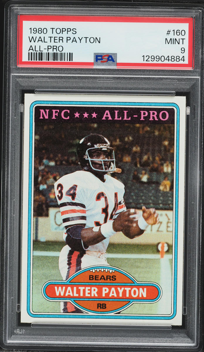 1980 Topps Football Walter Payton ALL-PRO #160 PSA 9 MINT