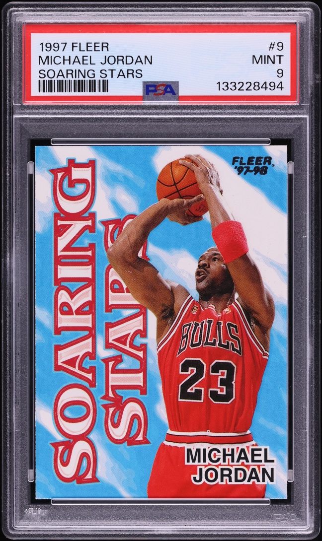 1997 Fleer Soaring Stars Michael Jordan #9 PSA 9 MINT