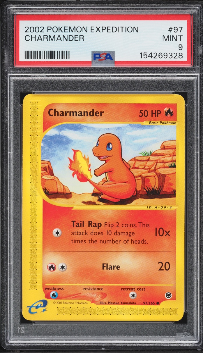 2002 Pokemon Expedition Base Set Charmander #97 PSA 9 MINT