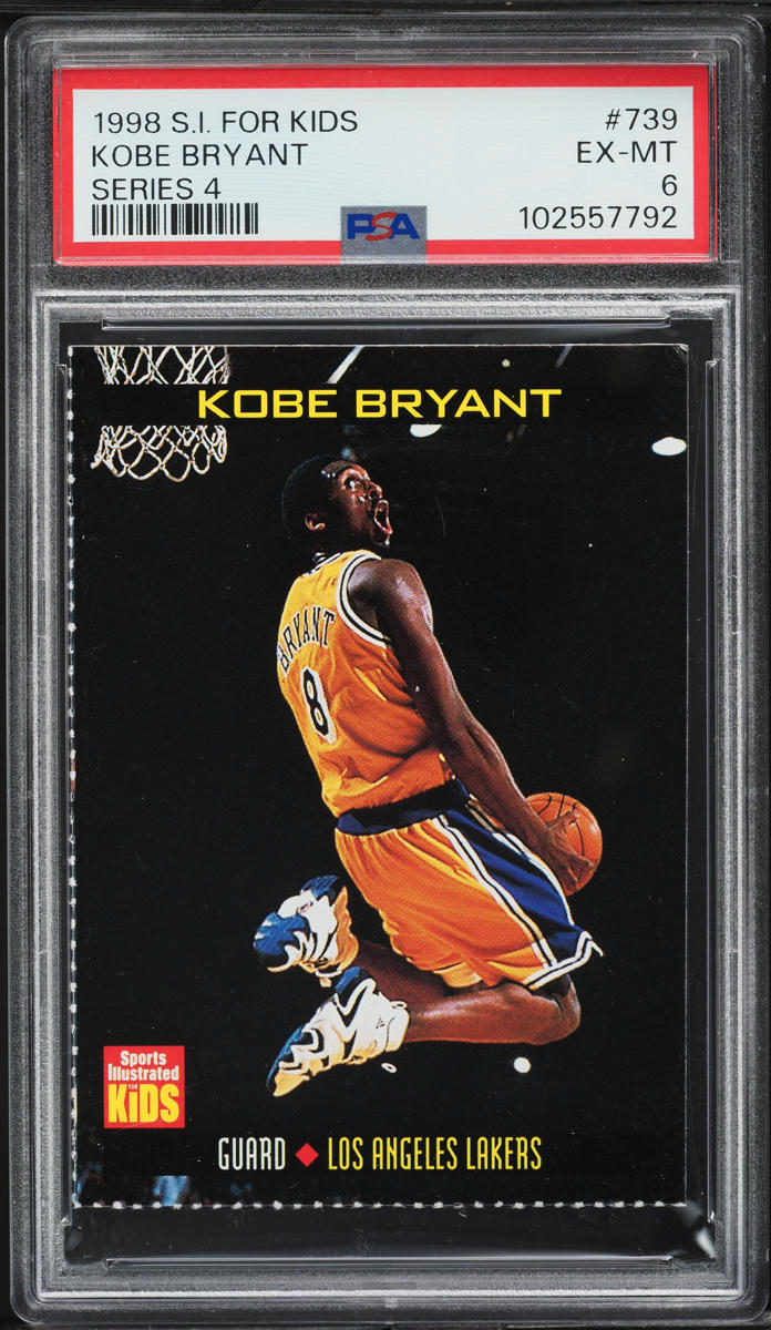 1998 Sports Illustrated For Kids Series 4 Kobe Bryant #739 PSA 6 EXMT