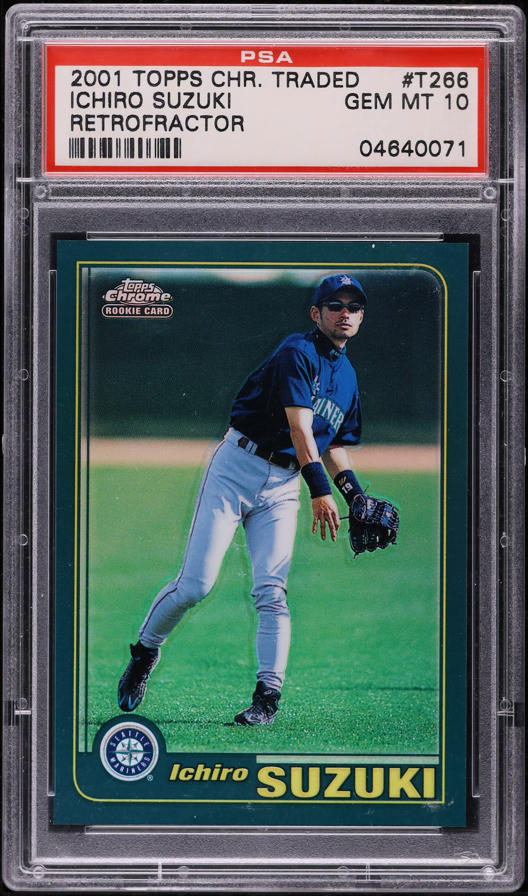 2001 Bowman Chrome Japanese Refractor Ichiro Suzuki ROOKIE #351