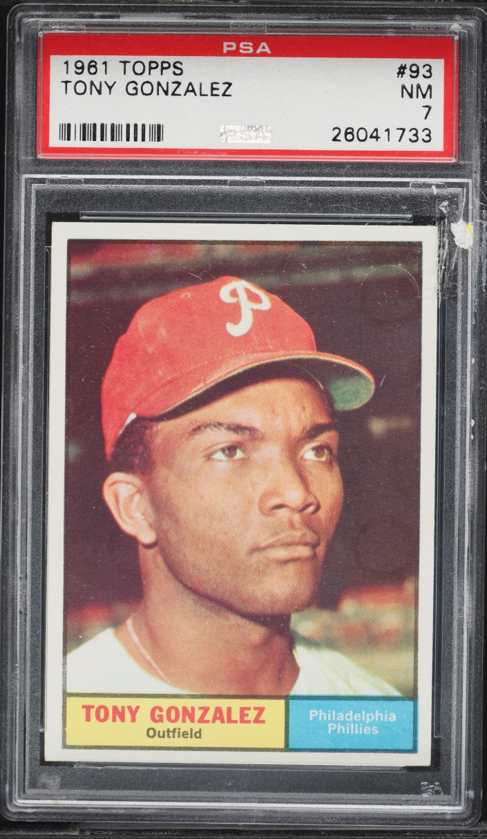 1961 Topps Tony Gonzalez #93 PSA 7 NRMT