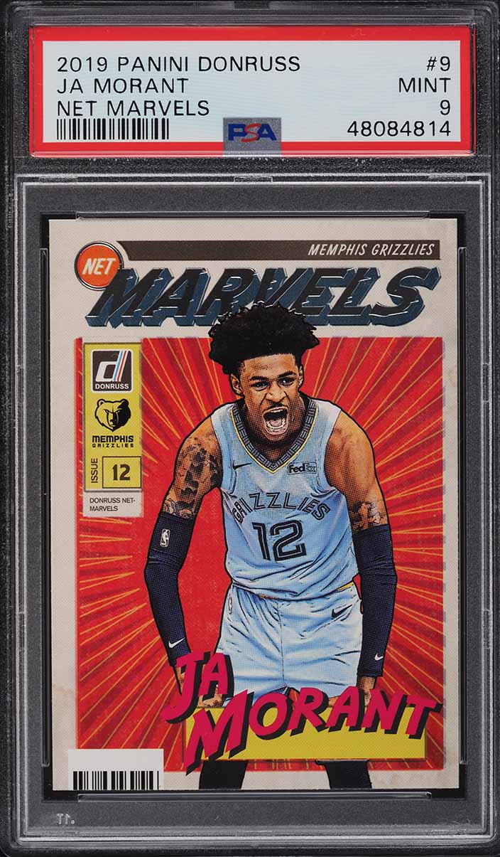 2019 Donruss Net Marvels Ja Morant ROOKIE #9 PSA 9 MINT