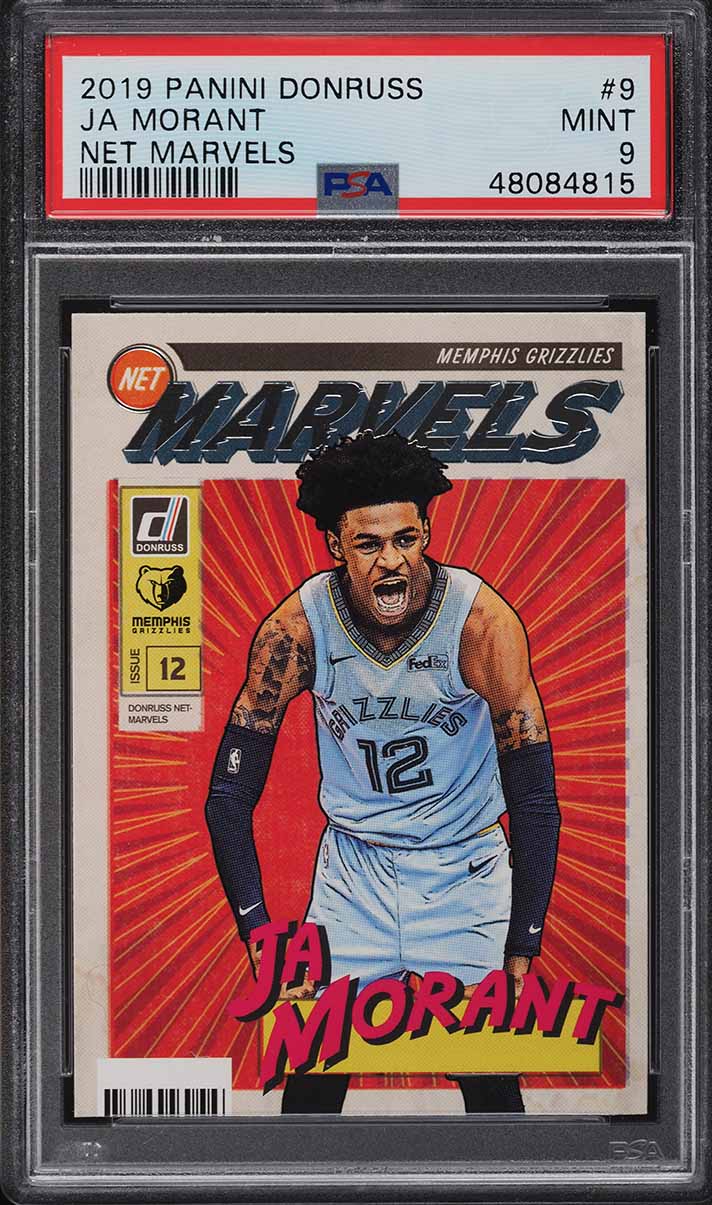 2019 Donruss Net Marvels Ja Morant ROOKIE #9 PSA 9 MINT