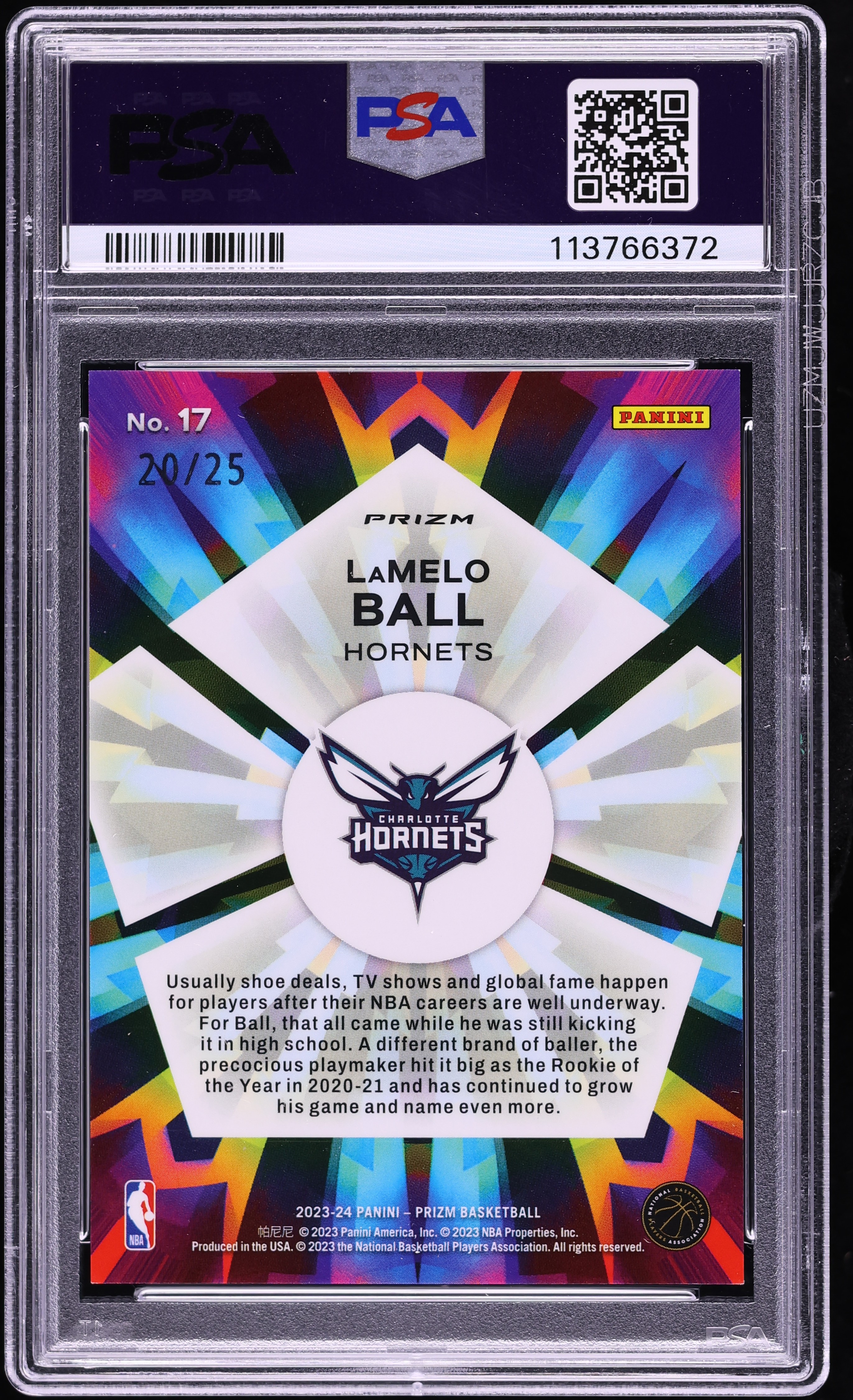49枚限定!!PSA9】Lamelo Ball RC Mosaic Prizm $_57.JPG?set_id=880000500F