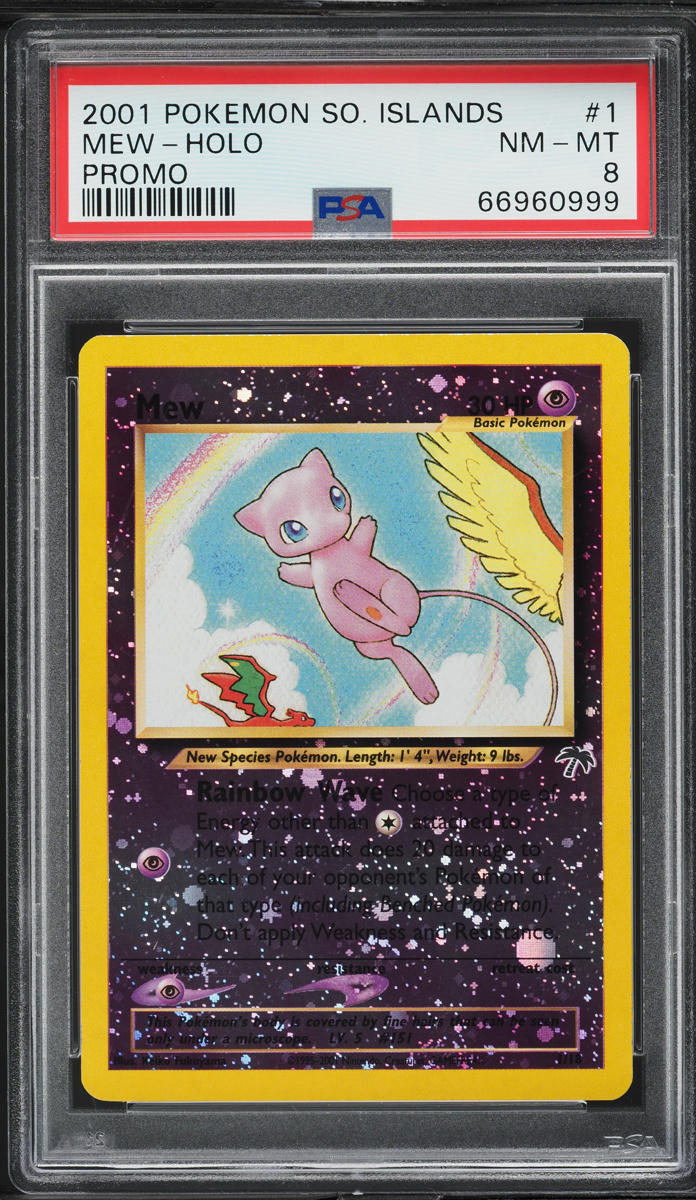 2001 Pokemon Southern Islands Promo Holo Mew #1 PSA 8 NM-MT