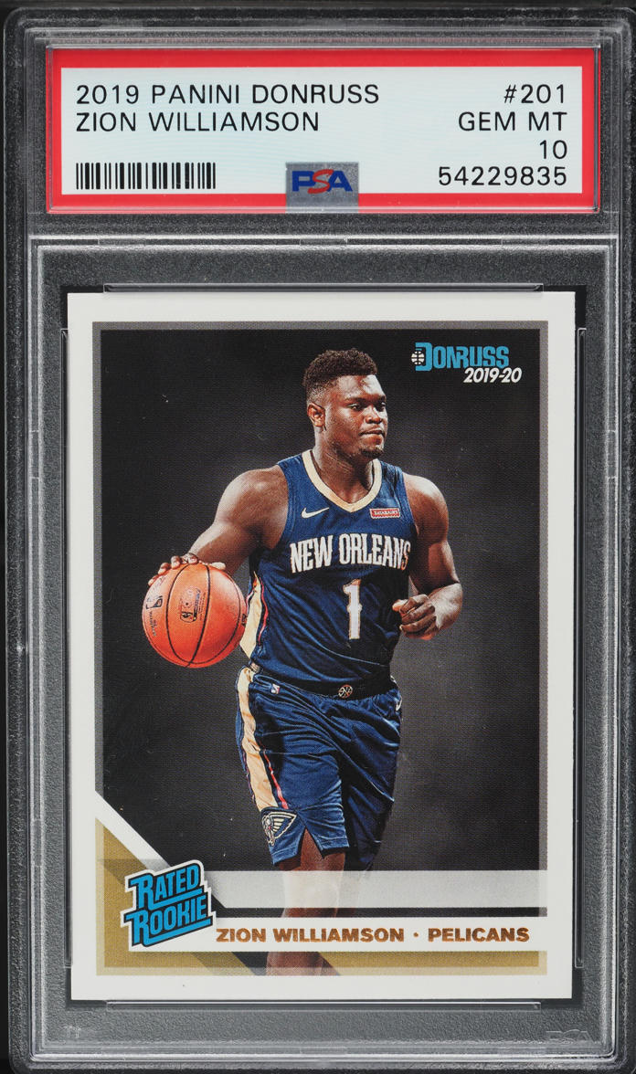 2019 Donruss Basketball Zion Williamson ROOKIE #201 PSA 10 GEM MINT
