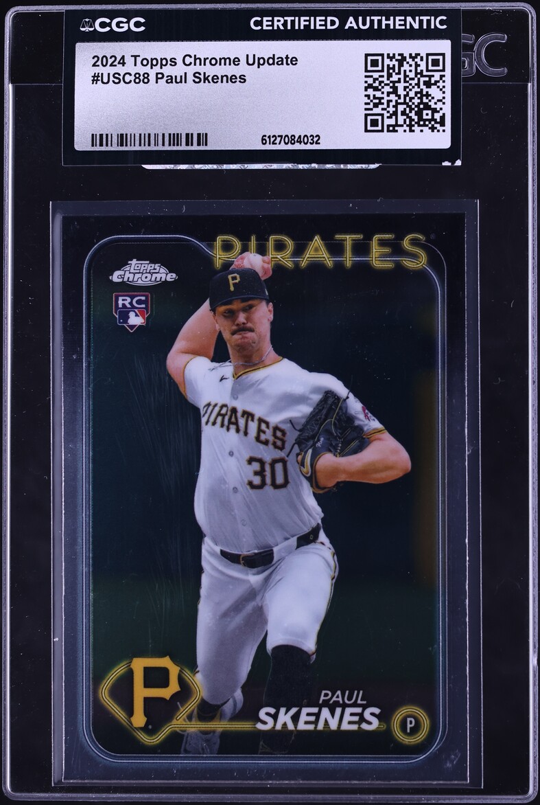 2024 Topps Chrome Update Paul Skenes ROOKIE #USC88 CGC AUTH