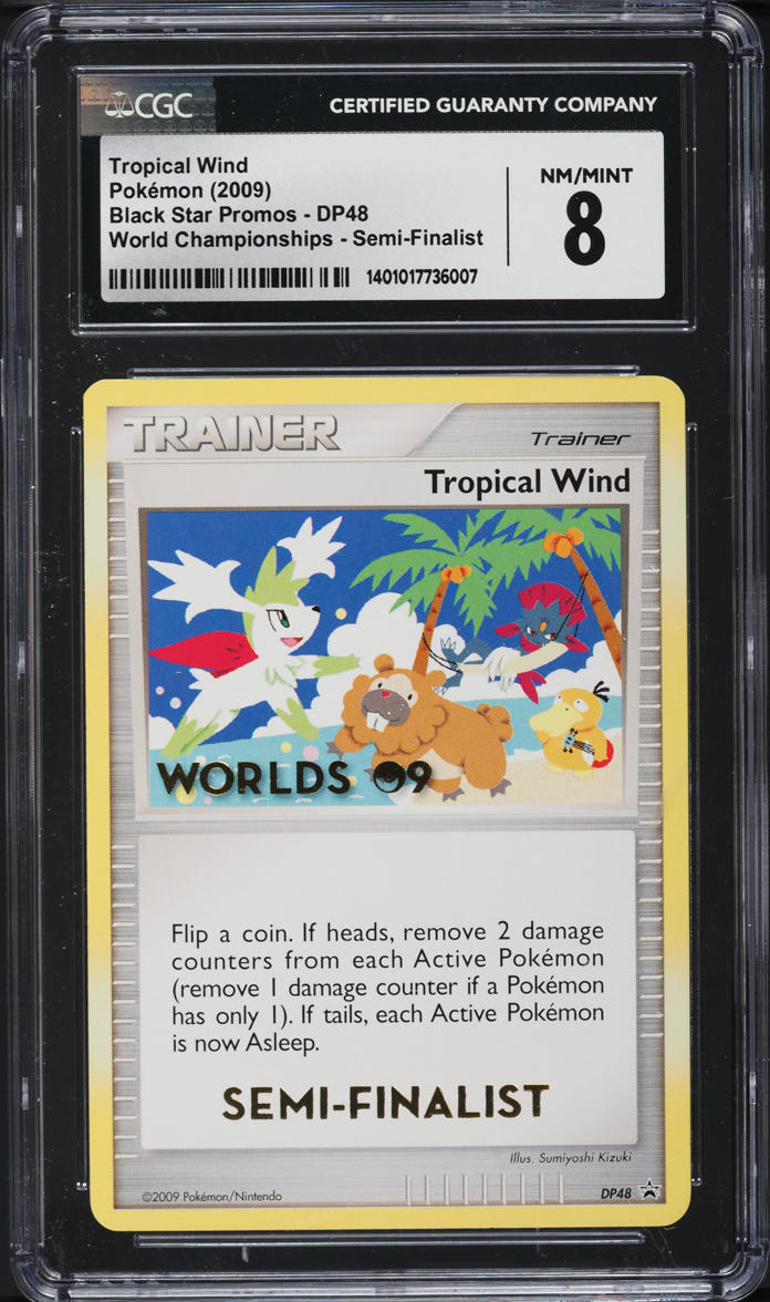 2009 Pokemon DP World Championships Semi-Finalist Tropical Wind #48 CGC 8 NM-MT