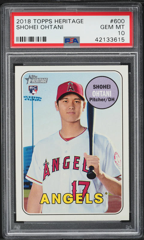 topps 大谷翔平 2019 heritage RC PSA9 Shohei Ohtani 大谷 翔平 2019 Bowman Heritage #92 PSA 9 POP 6
