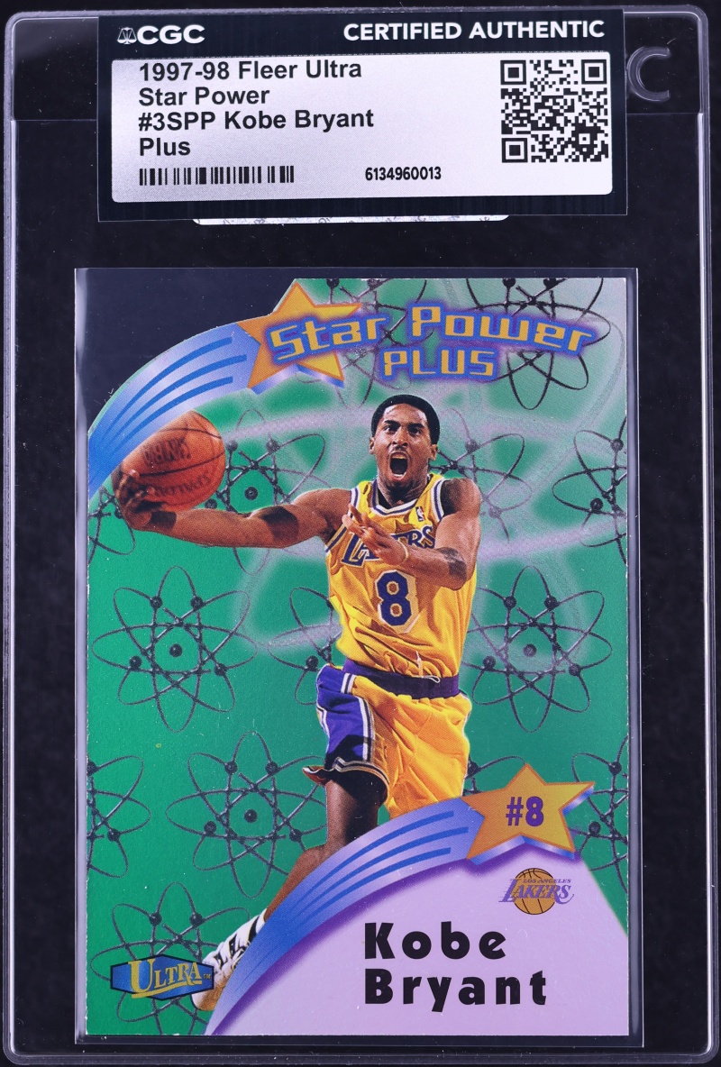 1997 Ultra Star Power Plus Die-Cut Kobe Bryant #3SPP CGC AUTH