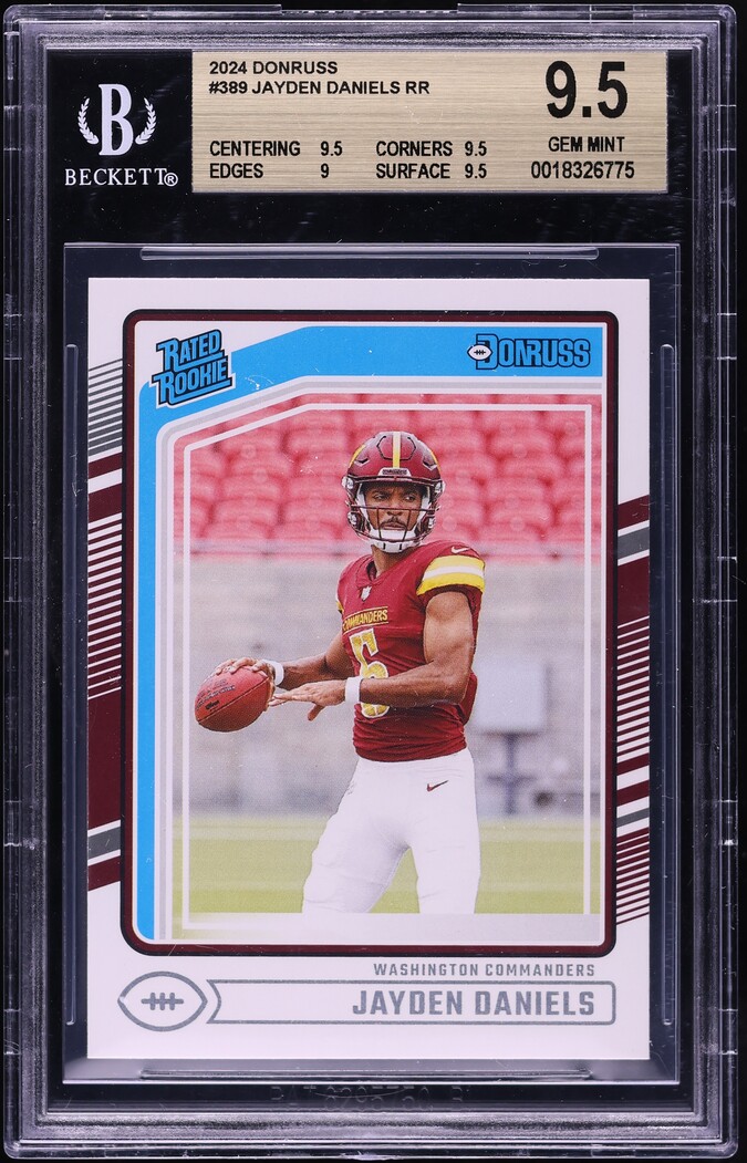2024 Donruss Jayden Daniels ROOKIE #389 BGS 9.5 GEM MINT