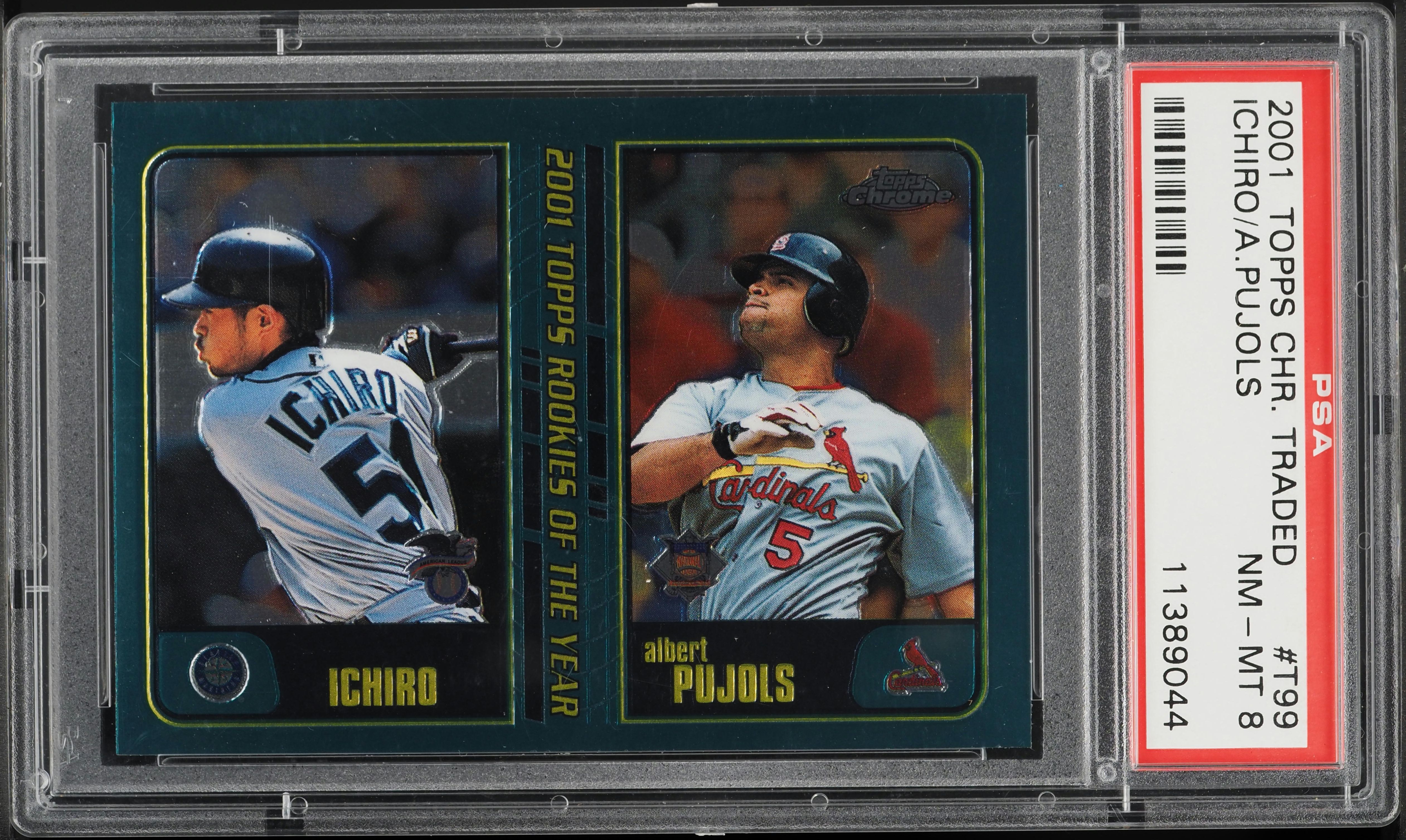 2001 Topps Chrome Traded Ichiro Suzuki & Albert Pujols ROOKIE #T99