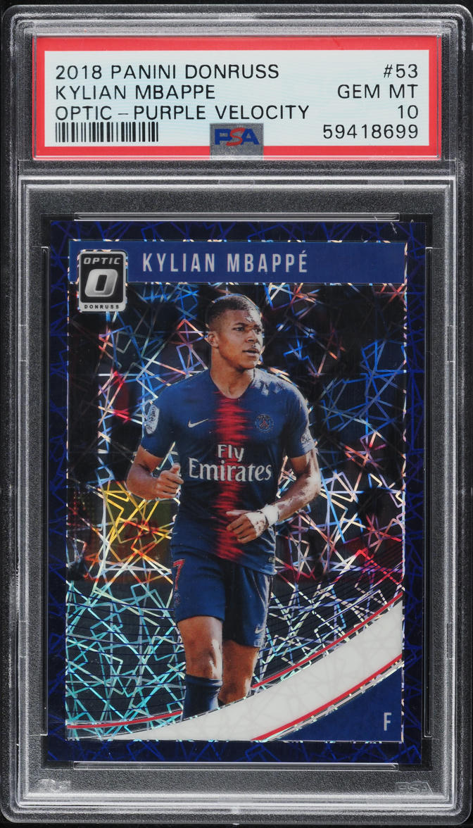 2018 Donruss Optic Orange Prizm Kylian Mbappe ROOKIE /99 #132 BGS