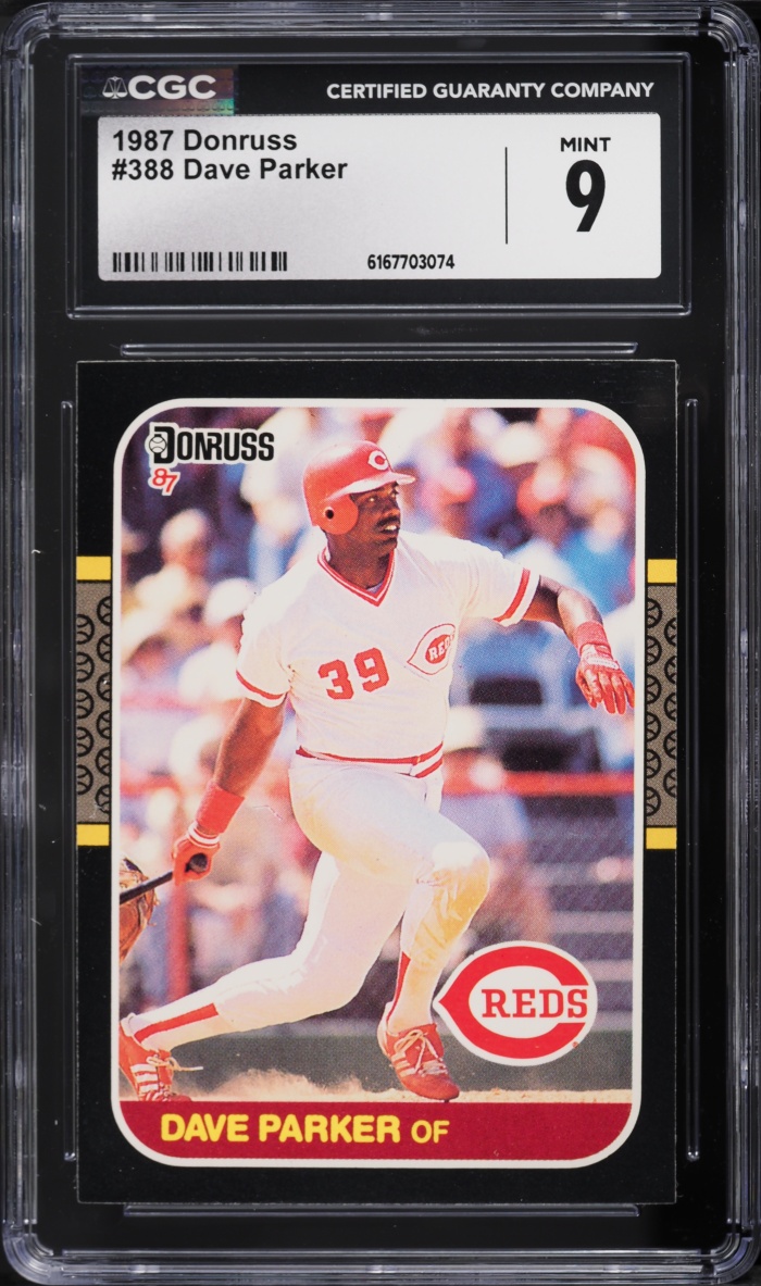 1987 Donruss Dave Parker #388 CGC 9 MINT