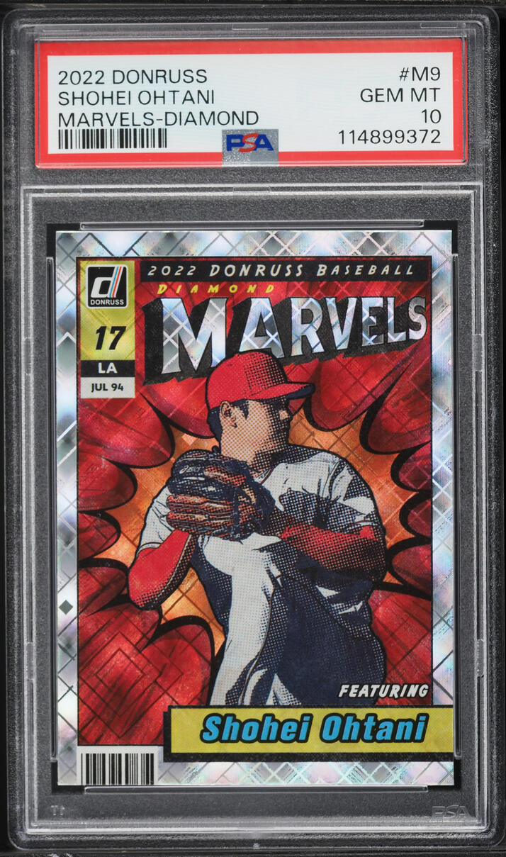 2022 Donruss Marvels Diamond Shohei Ohtani #M-9 PSA 10 GEM MINT - Photo 1