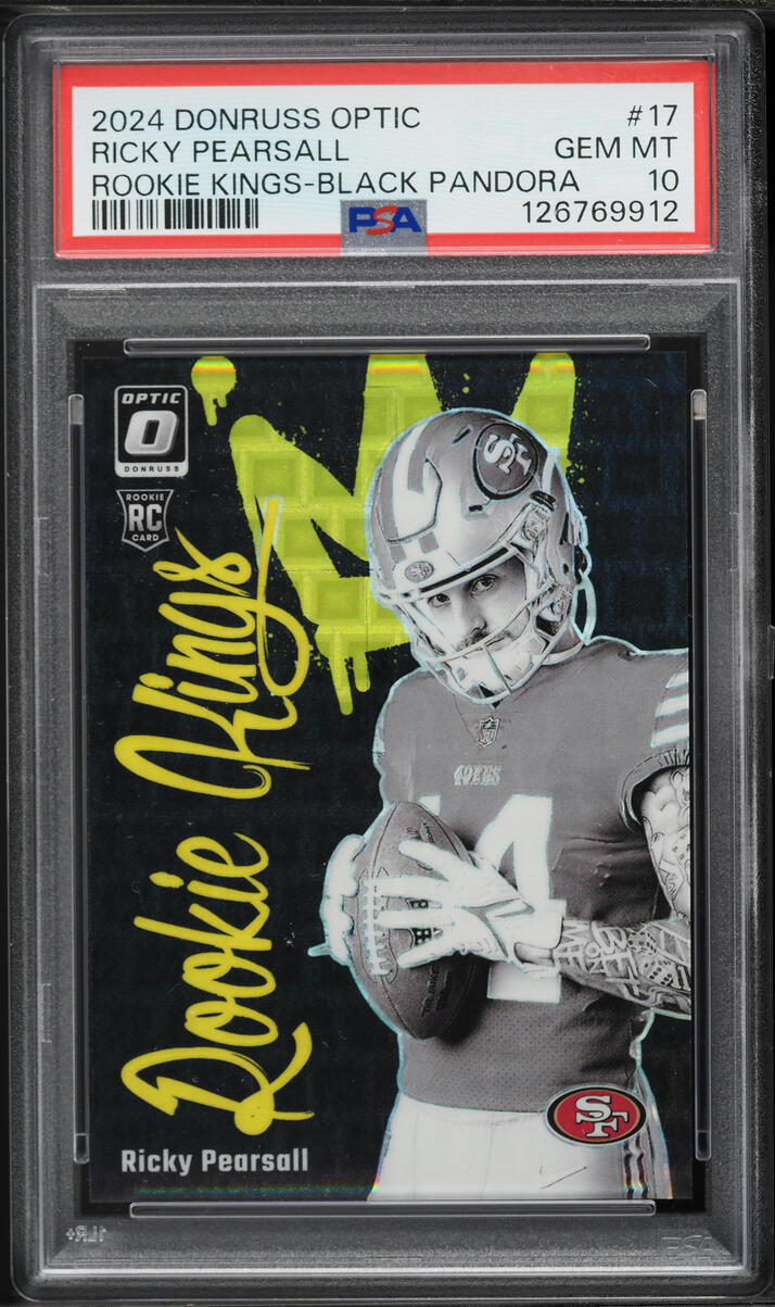 2024 Donruss Optic Rookie Kings Black Pandora Ricky Pearsall ROOKIE /25 #17 PSA 10 GEM MINT - Photo 1