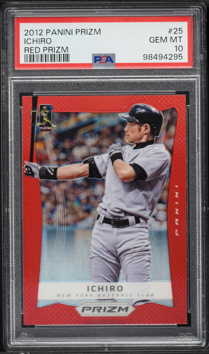 2012 Panini Prizm Red Ichiro #25 PSA 10 GEM MINT - Photo 1