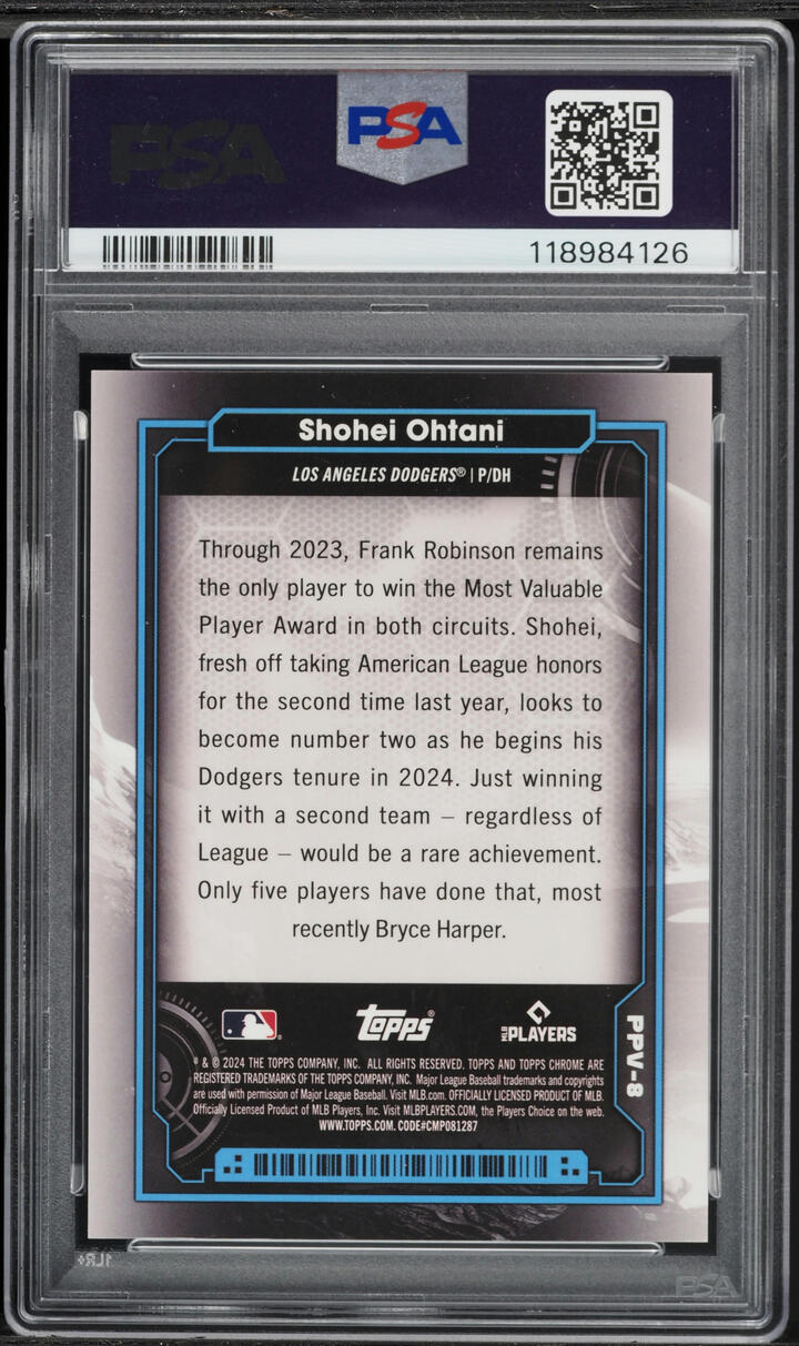 2024 Topps Chrome Cosmic Planetary Pursuit Venus Shohei Ohtani #8 PSA 10 GEM MINT - Photo 2