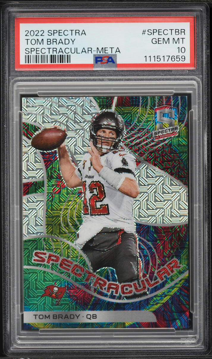 2022 Panini Spectra Spectracular Meta Tom Brady /25 #SPEC-TBR PSA 10 GEM MINT - Photo 1
