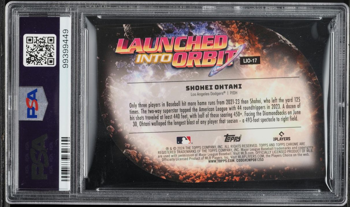 2024 Topps Chrome Cosmic Launched Into Orbit Gold Interstellar Ref Shohei Ohtani /50 PSA 9 - Photo 2