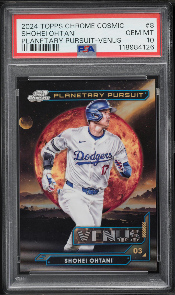 2024 Topps Chrome Cosmic Planetary Pursuit Venus Shohei Ohtani #8 PSA 10 GEM MINT - Photo 1
