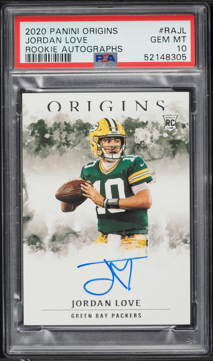 2020 Panini Origins Jordan Love ROOKIE AUTO #RA-JL PSA 10 GEM MINT - Photo 1