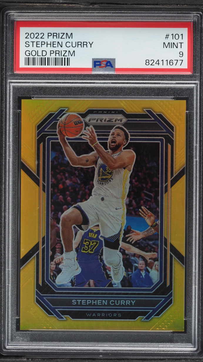 2022 Panini Prizm Gold Stephen Curry /10 #101 PSA 9 MINT