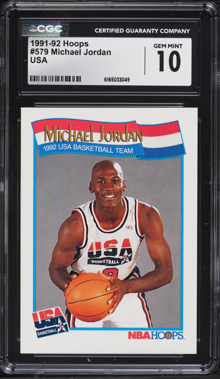 1991 Hoops USA Michael Jordan #579 CGC 10 GEM MINT