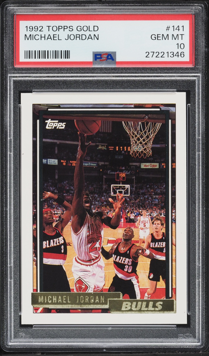 1992 Topps Gold Michael Jordan #141 PSA 10 GEM MINT