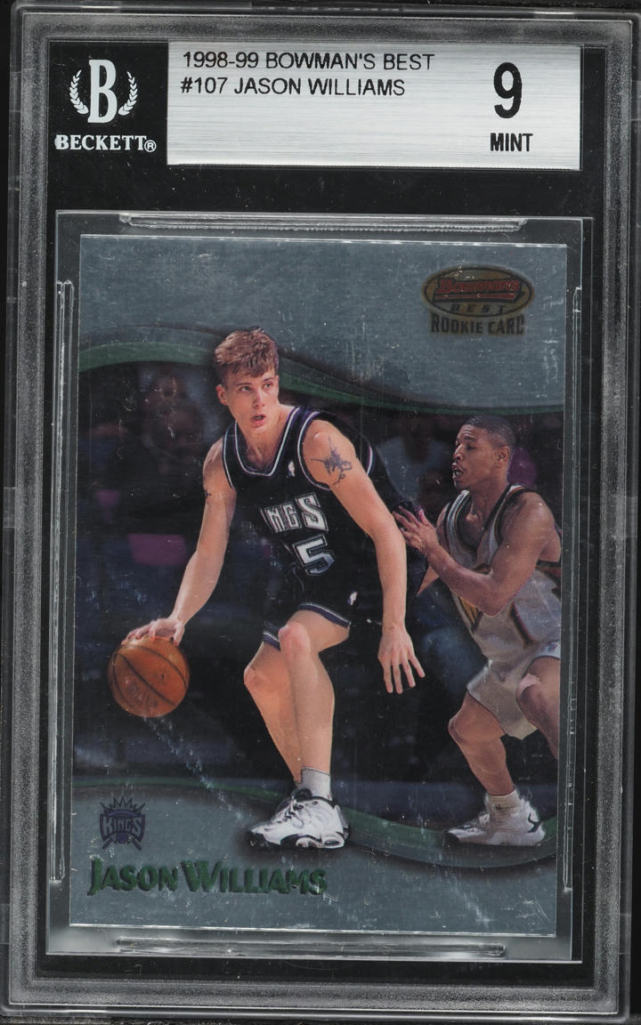 1998 Bowman's Best Jason Williams ROOKIE #107 BGS 9 MINT