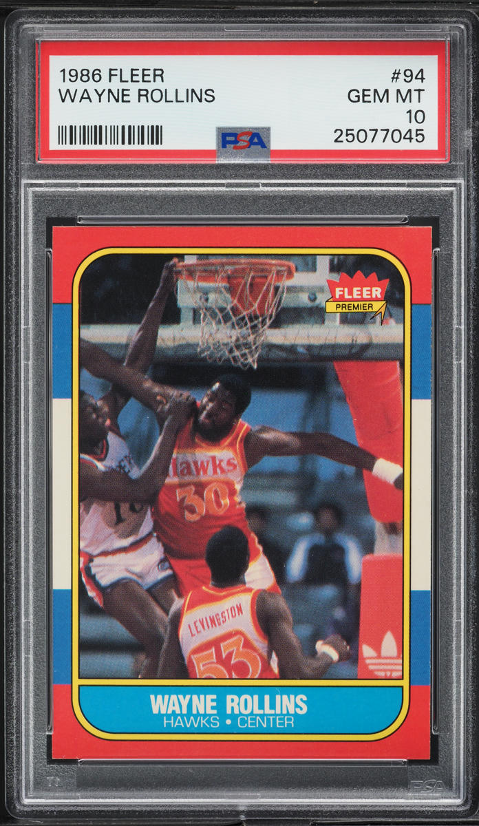 1986 Fleer Basketball Tree Rollins #94 PSA 10 GEM MINT