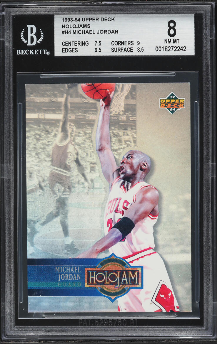 1993 Upper Deck Holojam Michael Jordan #H4A BGS 8 NM-MT