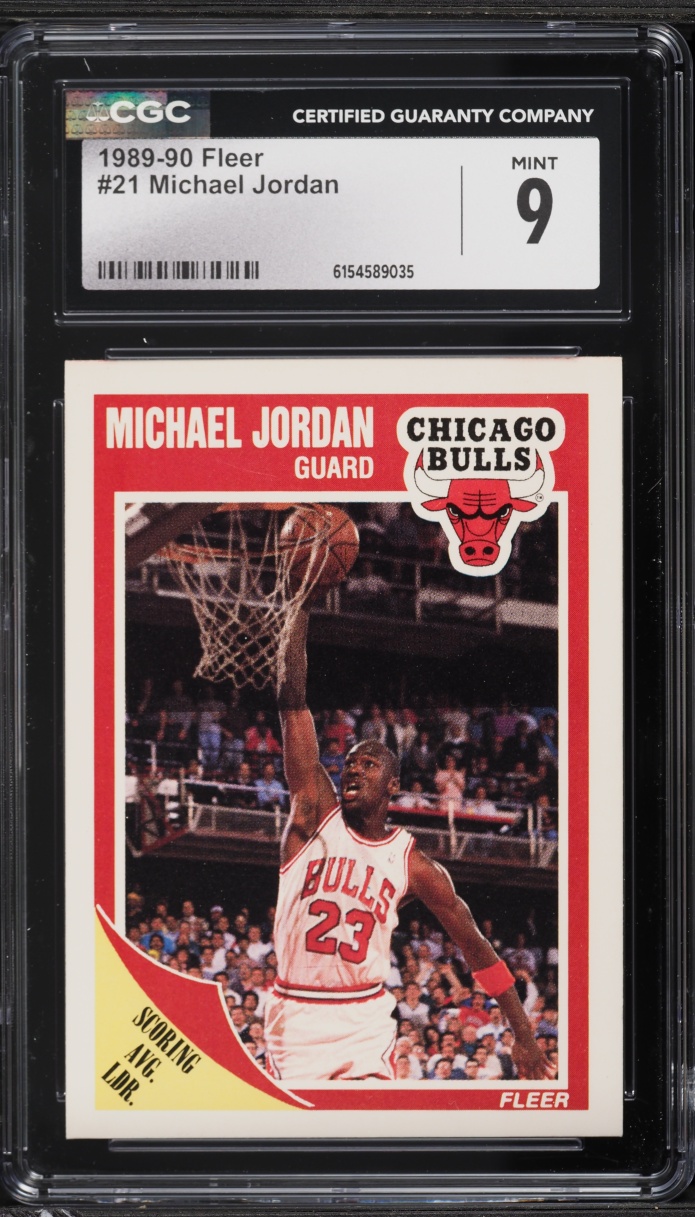 1989 Fleer Basketball Michael Jordan #21 CGC 9 MINT