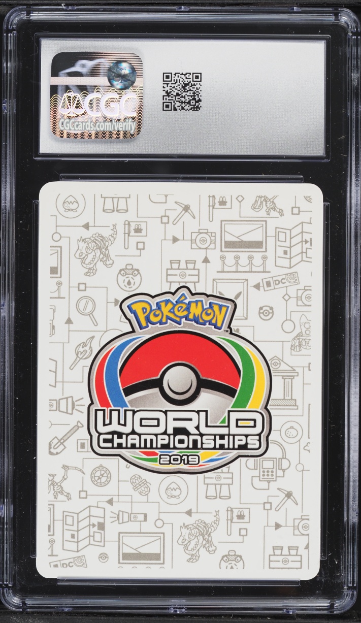 2019 Pokemon World Championships Decks Fire Box Dedenne GX #57 CGC 10 GEM MINT