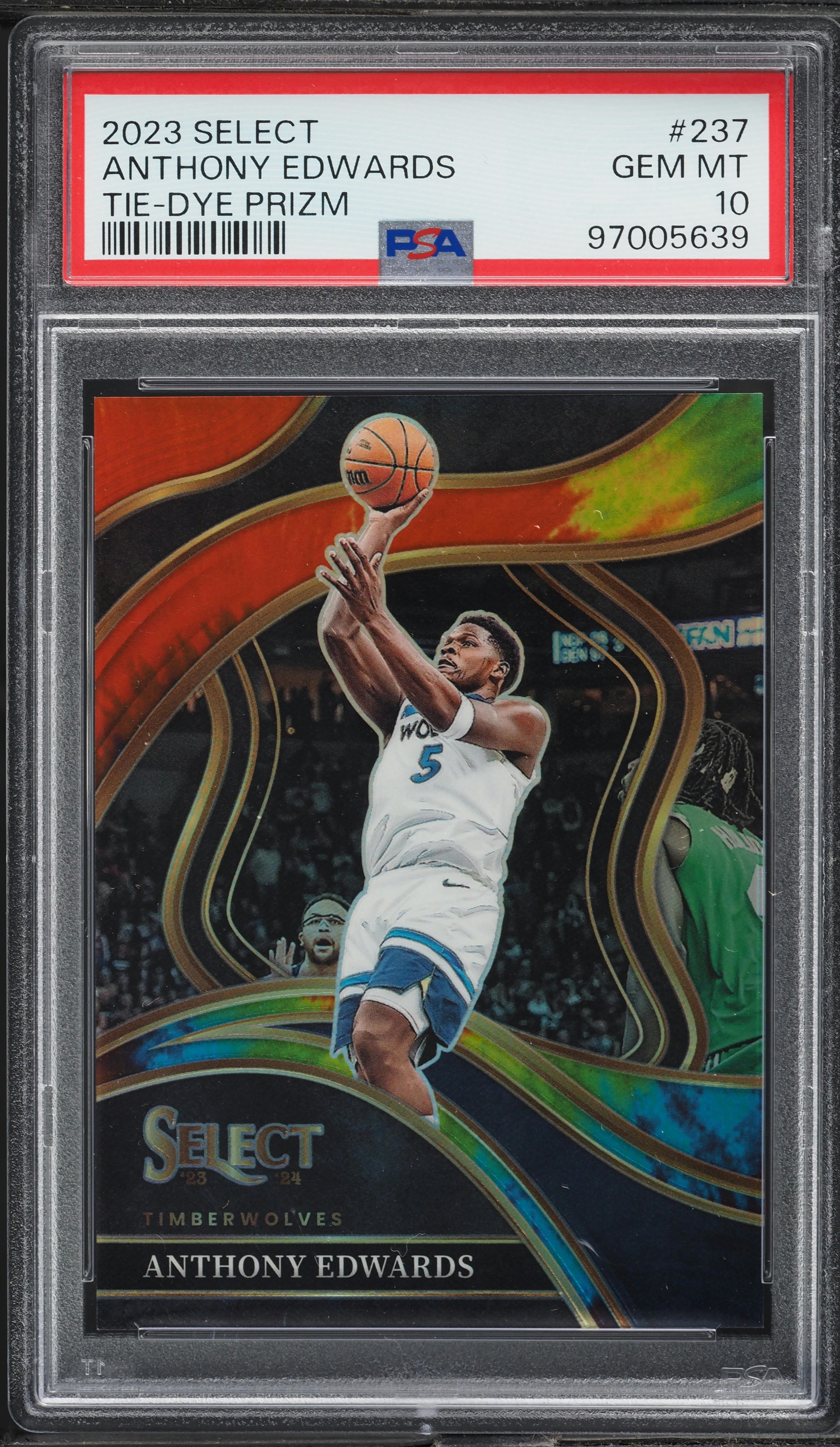 2023 Select Courtside Tie-Dye Prizm Anthony Edwards /25 #237