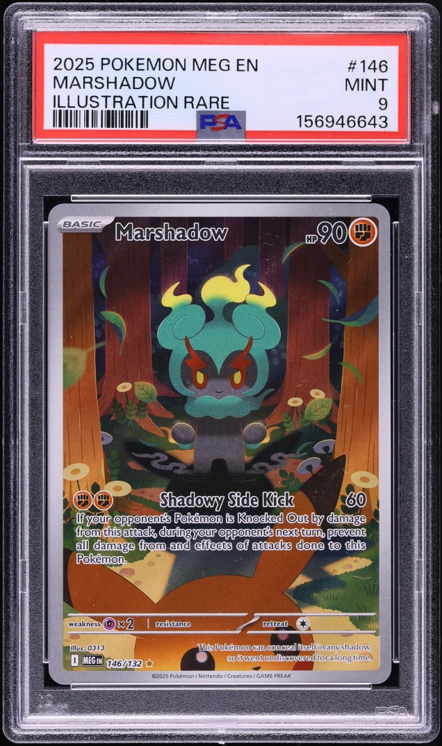 2025 Pokemon Mega Evolution IR Marshadow #146 PSA 9 MINT